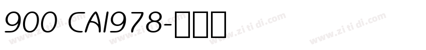 900 CAI978字体转换